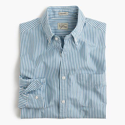 J.Crew Slim Secret Wash shirt in red stripe