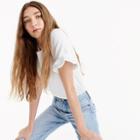 J.Crew Ruffle-sleeve T-shirt
