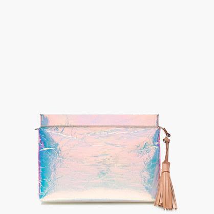 J.Crew Iridescent clutch