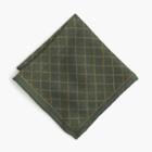 J.Crew English wool-silk pocket square in vine print
