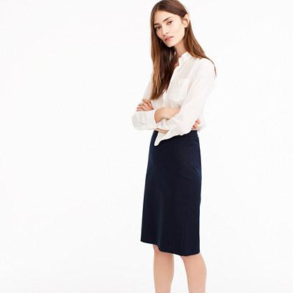 J.Crew Pencil skirt in Italian two-way stretch wool