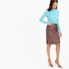 J.Crew Collection rose-gold tweed mini skirt