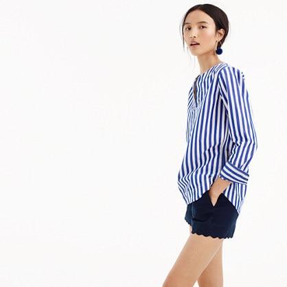 J.Crew Tunic in bold stripe cotton-poplin