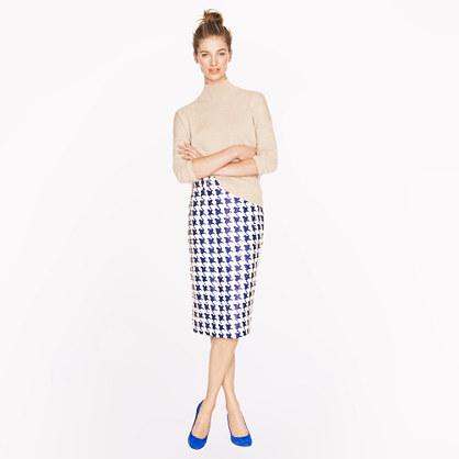 J.Crew Collection No. 2 pencil skirt in houndstooth sequin