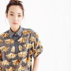 J.Crew Collection embellished tboz polo