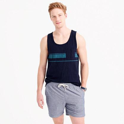 J.Crew Slub cotton tank top in microstripe