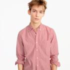 J.Crew Secret Wash shirt in red and white stripe