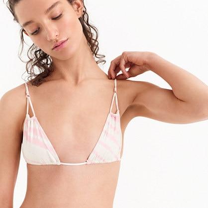 J.Crew J.Crew Playa printed Venice ruched bikini top