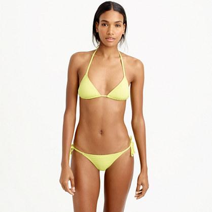 J.Crew String bikini top in Italian matte