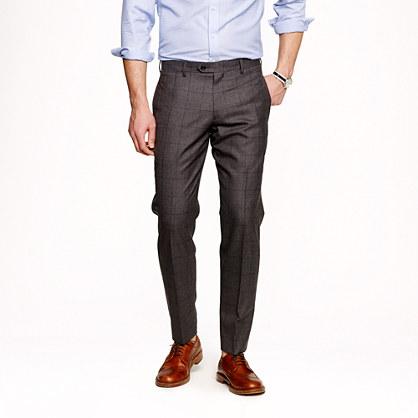 J.Crew Ludlow slim suit pant in windowpane English spring wool