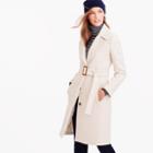 J.Crew Petite double-cloth belted trench coat