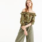 J.Crew Off-the-shoulder top in Ratti&reg; elephant print