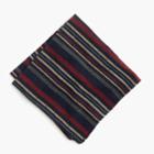 J.Crew Kiriko&trade; pocket square in dark navy stripe