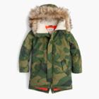 J.Crew Boys' fishtail parka in camo