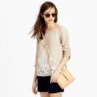 J.Crew Embroidered linen top