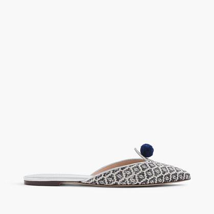 J.Crew Ikat pointed-toe mules
