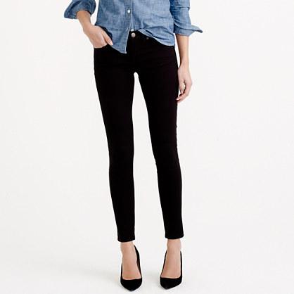 J.Crew Petite toothpick jean in black