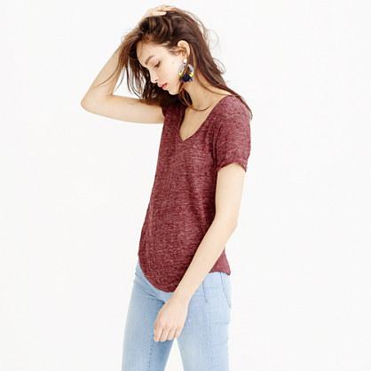 J.Crew Linen scoopneck T-shirt