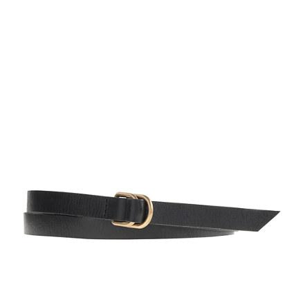 J.Crew D-ring skinny leather belt