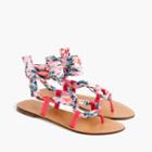 J.Crew Wrap-around sandals in Liberty floral