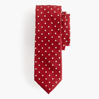 J.Crew Silk oxford tie in dot