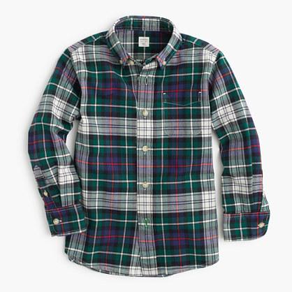 J.Crew Boys' oxford shirt in multitartan