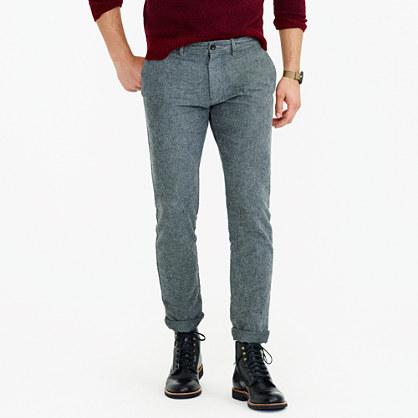 J.Crew Brushed cotton twill pant in 484 fit