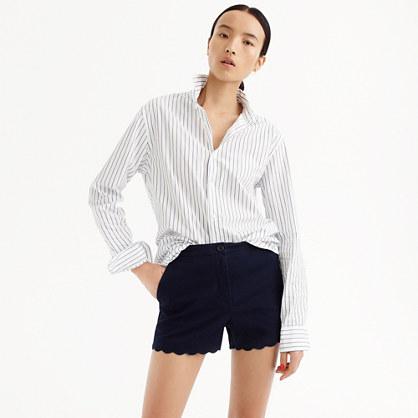 J.Crew 4 chino short with scalloped hem