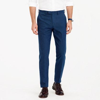J.Crew Bowery slim pant in hatched cotton