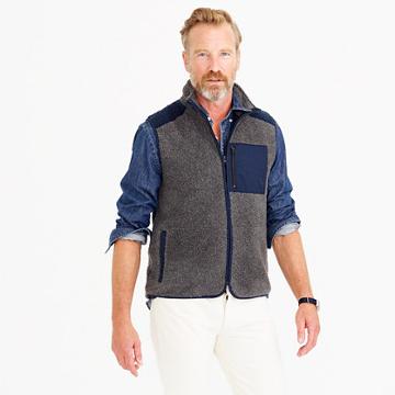 J.Crew Grizzly fleece vest