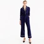 J.Crew Collection tipped wool flannel jumpsuit