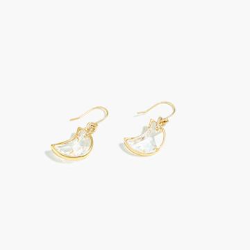 J.Crew Moon drop earrings