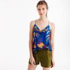 J.Crew Petite Carrie cami in tropical floral print