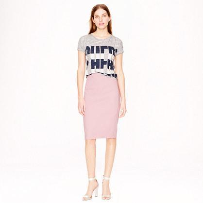 J.Crew Tall No. 2 pencil skirt in cotton twill
