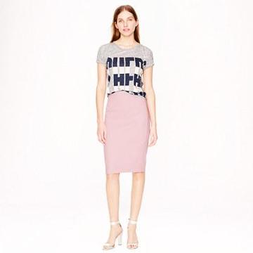 J.Crew Tall No. 2 pencil skirt in cotton twill