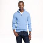 J.Crew Cotton-cashmere half-zip sweater