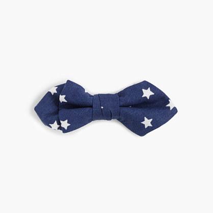 J.Crew Boys' critter cotton bow tie in stars