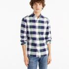 J.Crew American Pima cotton oxford shirt in green-and-navy check