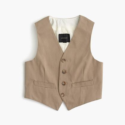 J.Crew Boys' Ludlow suit vest in Italian stretch chino