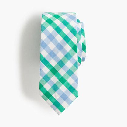 J.Crew Boys' cotton tie in gingham
