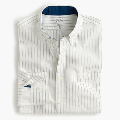J.Crew Slim Secret Wash shirt in indigo pinstripe