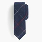 J.Crew The Hill-side&reg; brushed flannel point tie in narrow check