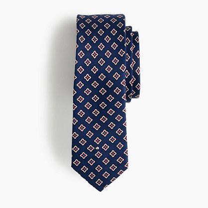 J.Crew Boys' silk tie in navy foulard