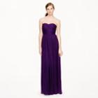 J.Crew Petite Arabelle long dress in silk chiffon