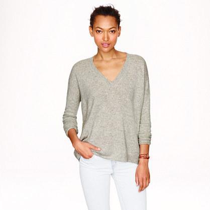 J.Crew Collection cashmere boyfriend V-neck sweater