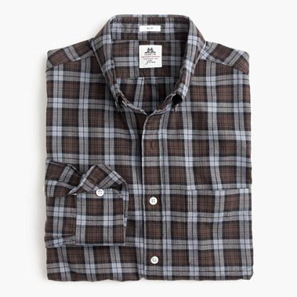 J.Crew Slim Thomas Mason&reg; for J.Crew flannel shirt in brown plaid