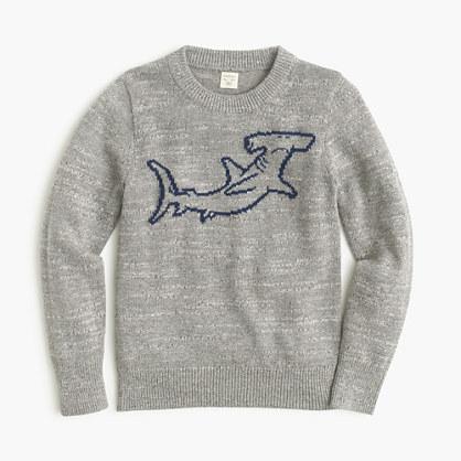 J.Crew Boys' cotton sweater with hammerhead shark