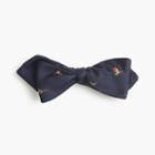 J.Crew English silk bow tie with embroidered birds