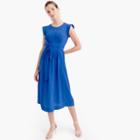 J.Crew Silk midi dress with tie