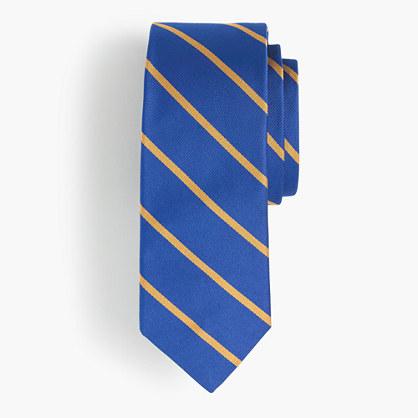 J.Crew Silk tie in gold stripe